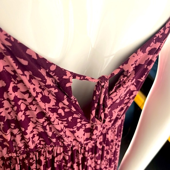 Wild Fable Summer Bohemian  Sun Dress Medium Purple Floral  HAS POCKETS!!! - Picture 6 of 8